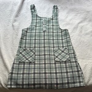 Lily Bleu Green Plaid Kids Formal Dress